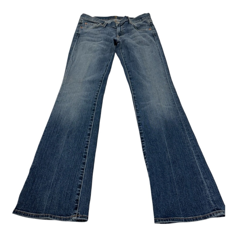 7 For All Mankind Blue Flare Jeans